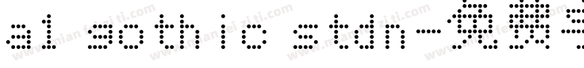 a1 gothic stdn字体转换